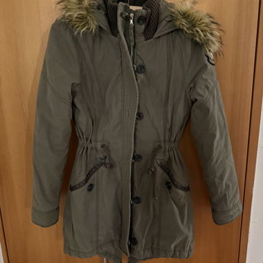 Parka für Erwachsene Abercrombie & Fitch khaki Grösse S