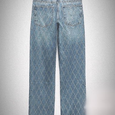 Jeans droits bleu strasse See See paris
