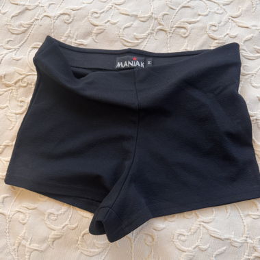 Schwarzer Micro-Short Maniak
