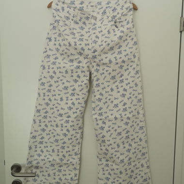 MNG Floral Wide-Leg Pants