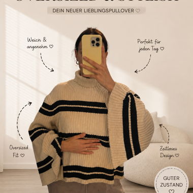 Oversized Streifenpullover