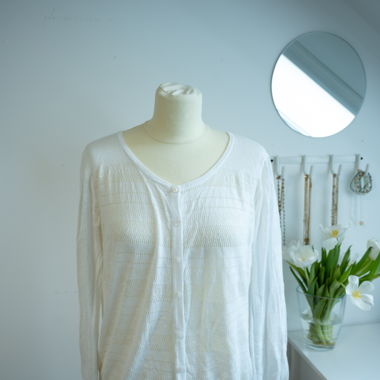 White lightweight cardigan