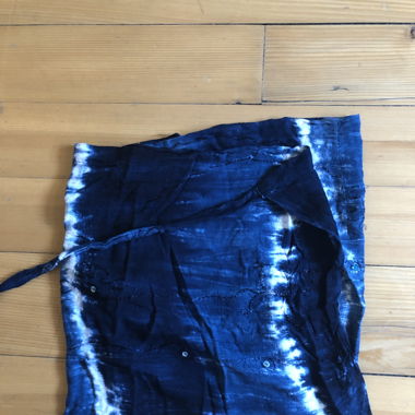 Wickelrock blau mit pallietten details