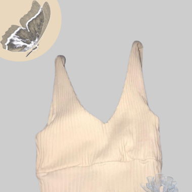 beiges Crop Top