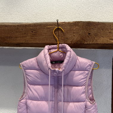Puffer Weste in pink