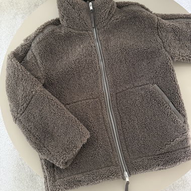 Teddy-Fleece Jacke braun