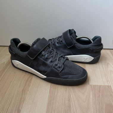 Chaussures Louis Vuitton Gris-Navy Taille 9 Vintage
