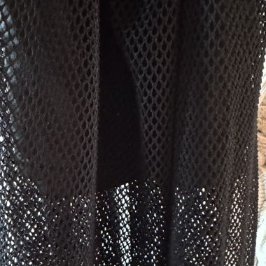 Black maxi fishnet skirt 