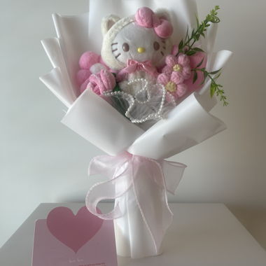 Hello kitty Blumenstrauss Valentinstag 