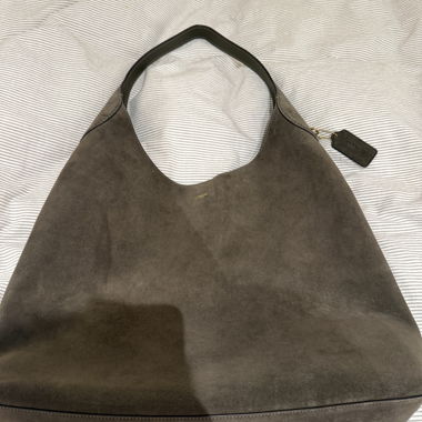 NEW Coach suede handbag