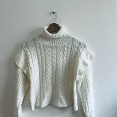 High neck cropped sweater - Camomilla