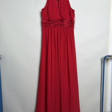 Robe maxi rouge plissée