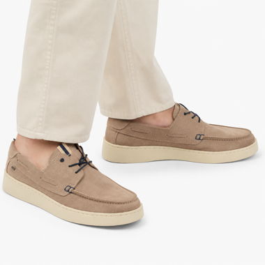 AM by Dosenbach Herrenschuhe Grösse 43 – Beige Veloursleder