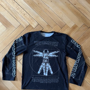 Astro-Vitruvian Man Long Sleeve Oversized BFT