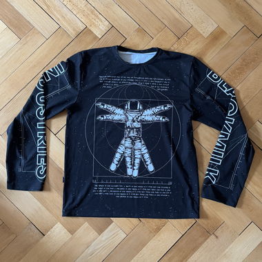 Astro-Vitruvian Man Long Sleeve Oversized BFT