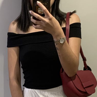 Subdued off shoulder