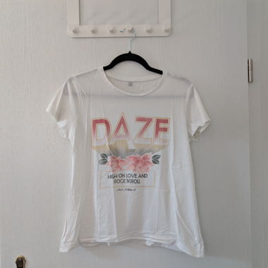 White graphic T-shirt