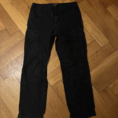Supercrew Black Cargo Pants