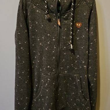 Veste avec pissenlits, bleu foncé