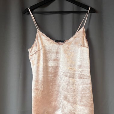 Top in raso rosa