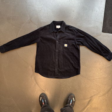 Carhartt Work Shirt Corduroy Navy Blue