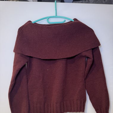 Off-Shoulder Pulli bordeaux