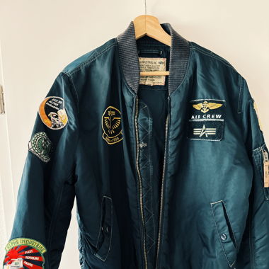 Alpha Industries Bomber Jacket with Patches