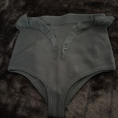 Culotte da donna nere con bottoni