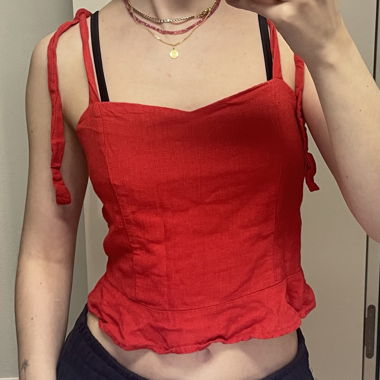 Top rosso     