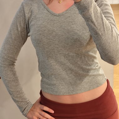 Maglia a maniche lunghe Subdued grigia