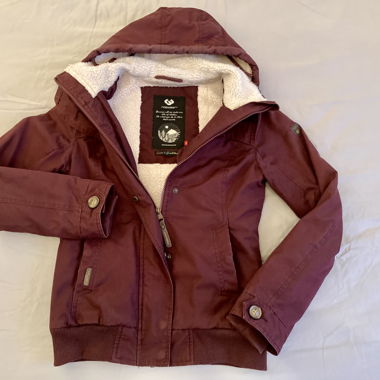 Ragwear Damenjacke S bordeaux mit Kapuze