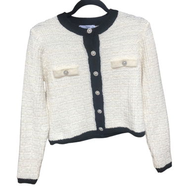 Strick-Cardigan mit Perlenknöpfen