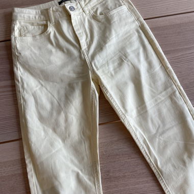 Hellgelbe Jeans
