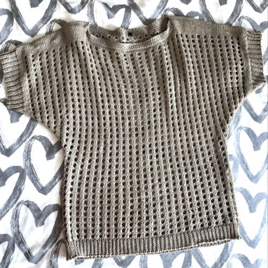Maglione in maglia traforata