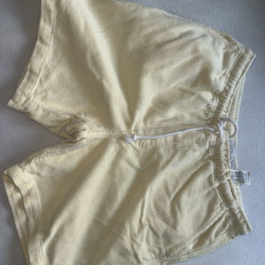 Yellow Cord Shorts
