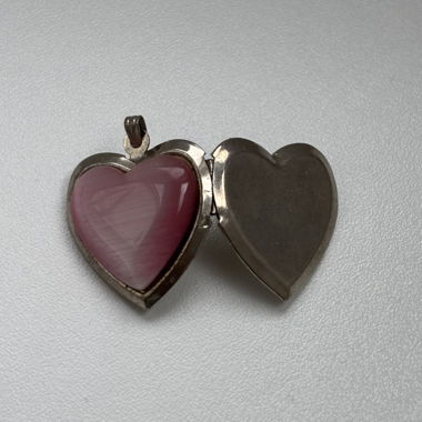 Ciondolo Medaglione Cuore Rosa