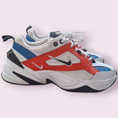 Nike M2K Tekno White Blue Orange (EUR 42.5) New