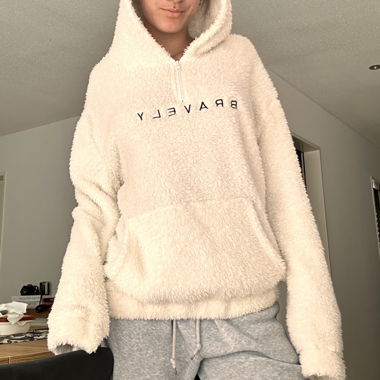 Veste à capuche en fourrure