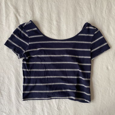 T-shirt Bébé Rayé Bleu Marine