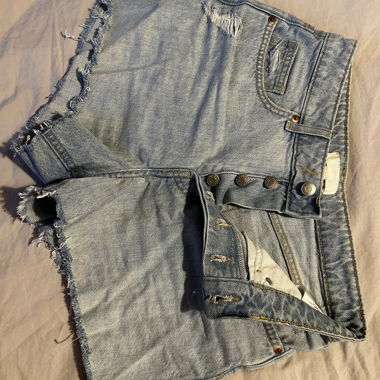 Short in denim chiaro