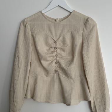 Beige Bluse Gr. S