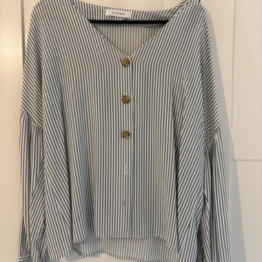 Gestreifte Promod-Bluse mit langen Ärmeln
