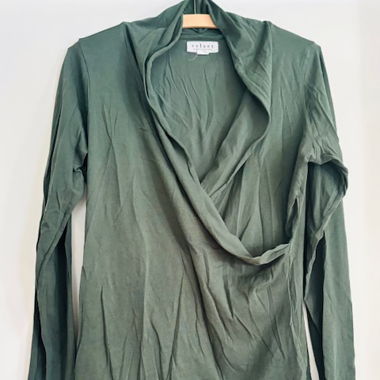 T Shirt mit Schalkragen