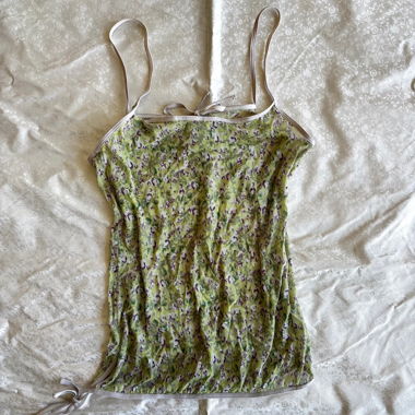 “Flavour” floral mesh cami top