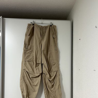 beige parachute Pants