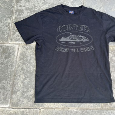 Corteiz Guerillaz Black Reflective Tee