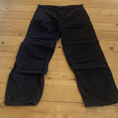 Pantalon parachute noir