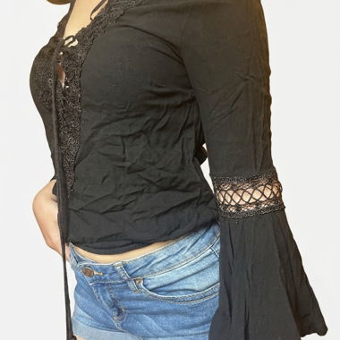 Blusa nera vintage
