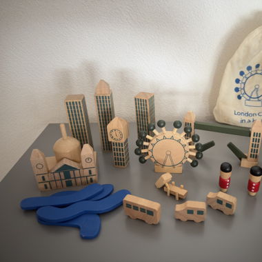 London City in a Bag Wooden Toy set