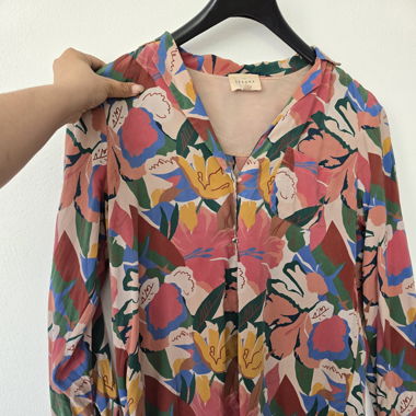 Floral Button-Up Blouse – Sézane – Size 42